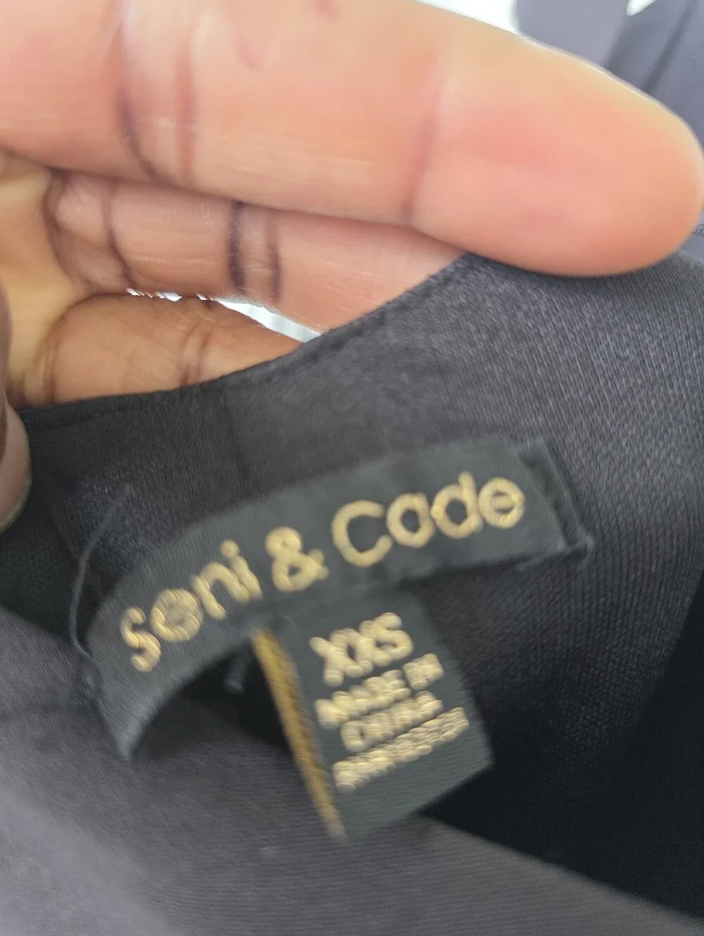 Seni & Cade Black Bodycon Dress Size XS Spaghetti Strap Mini Cocktail Party - Picture 9 of 10